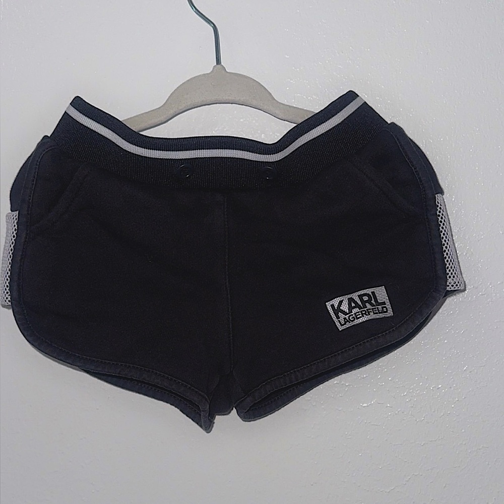 Karl Lagerfeld Black Relaxed Fit Shorts